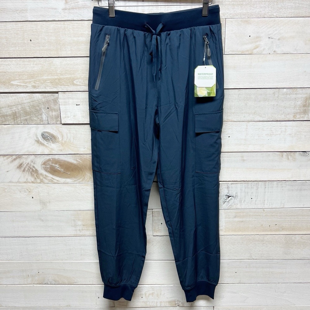Libin Pants Womens‎ Medium Blue Cargo Jogger UPF 50 Quick Dry Waterproof Hiking